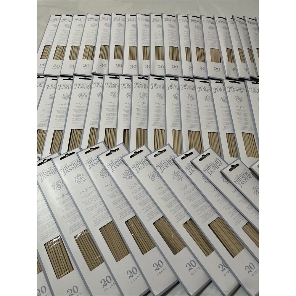 Lot 108 Packs Of Jasmin Scented Incense Sticks. 20 Per Pack Over 2K Sticks Home